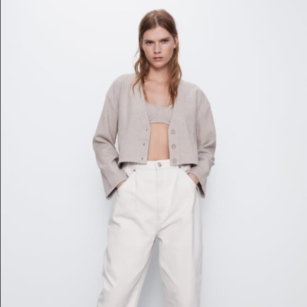 NWT Zara V-neck soft touch cardigan